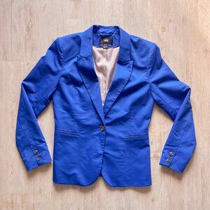 H&M Vibrant Blue Fitted Blazer